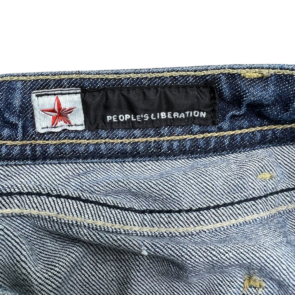 People's Liberation Irene dark wash cuffed women's capri jeans size 26 - Picture 7 of 9